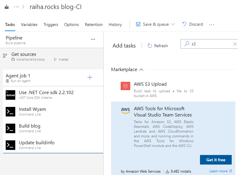 Azure DevOps ja AWS Marketplace