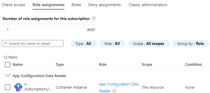 App Configuration Data Reader