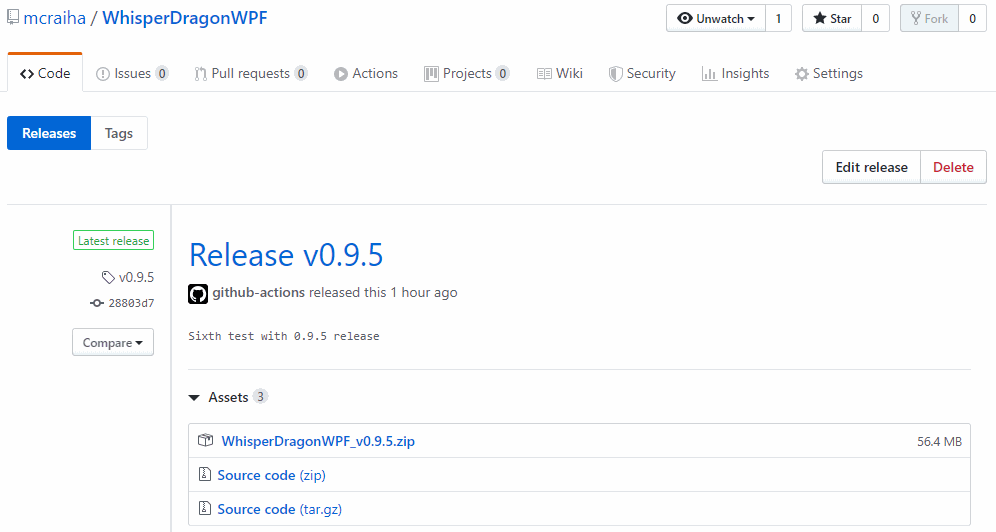 GitHub ja Actions valinta