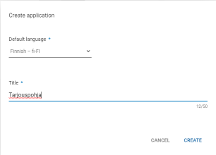 Google Play kieli ja otsikko sovellukselle