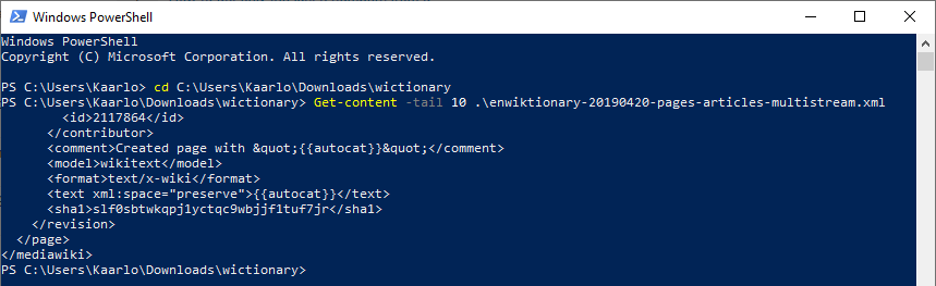 PowerShell ja get content